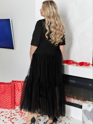 Платье с фатиновой юбкой VOJ-A1053T700