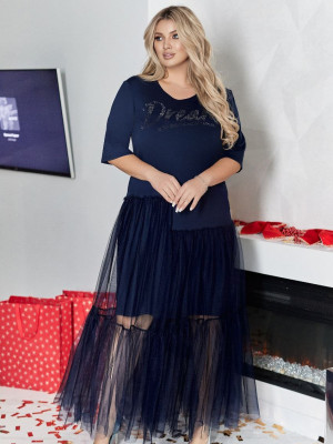 Платье с фатиновой юбкой VOJ-A1053T700