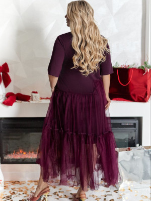 Платье с фатиновой юбкой VOJ-A1053T700