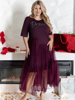 Платье с фатиновой юбкой VOJ-A1053T700