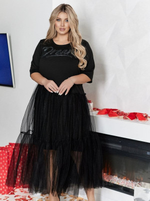 Платье с фатиновой юбкой VOJ-A1053T700