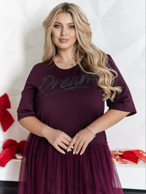 Платье с фатиновой юбкой VOJ-A1053T700