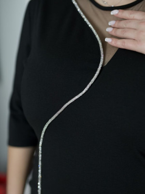 Нарядное приталенное платье VOJ-A1055T550