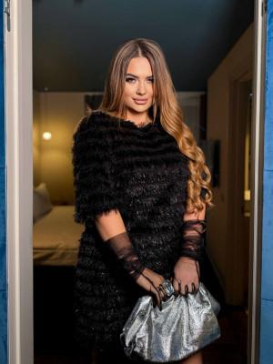 Коктейльное платье с открытой спинкой ET-A8928T650