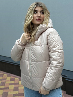 Женская короткая куртка с капюшоном AB-A1771T18