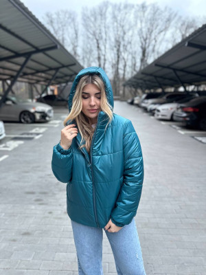 Женская короткая куртка с капюшоном AB-A1771T18