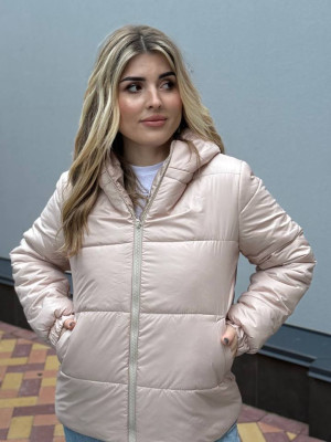 Женская короткая куртка с капюшоном AB-A1771T18