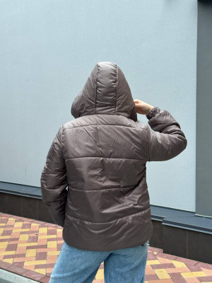 Женская короткая куртка с капюшоном AB-A1771T18