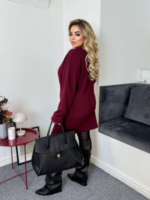 Ангоровый костюм с юбкой RED-A101T650