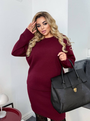 Ангоровый костюм с юбкой RED-A101T650