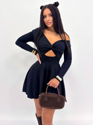 Платье с интересным вырезом YLM-A656T480