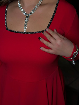 Красивое платье с пышной юбкой OLI-A1455T700