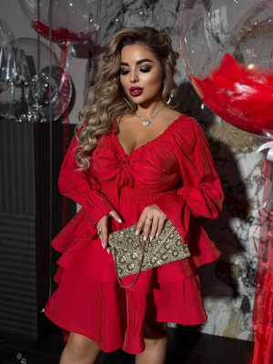 Праздничное платье с воланами YM-A7079.18T20