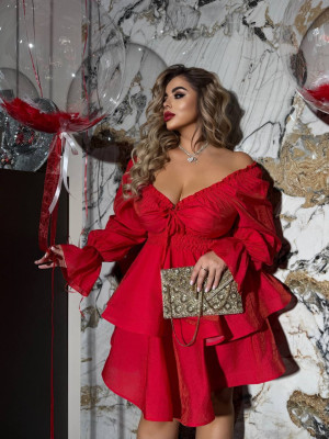 Праздничное платье с воланами YM-A7079.18T20