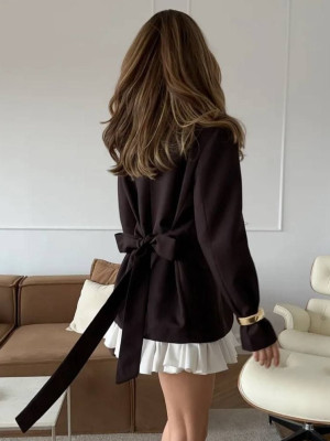 Элегантный женский пиджак с бантом KC-A3357T550