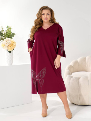 Женское платье с бабочками MOV-A219T700