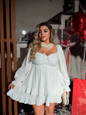 Нежное платье с корсетом сзади INS-A009T850