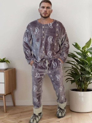 Мужская теплая пижама DG-p15564T700