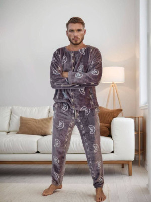 Мужская теплая пижама DG-p15564T700