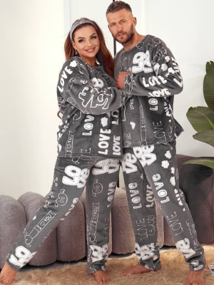 Теплая унисекс пижамка DG-p15592T700