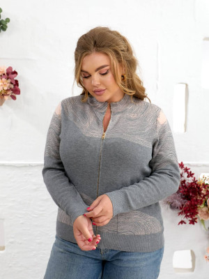 Женская кофта на молнии MAX-A633T650