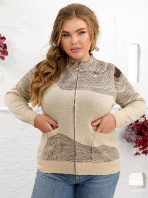 Женская кофта на молнии MAX-A633T650