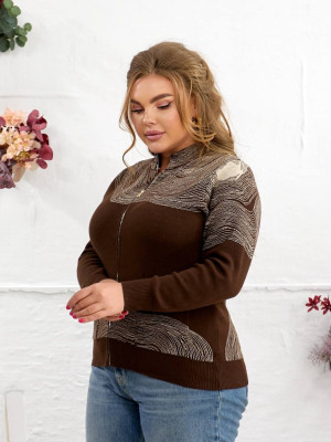 Женская кофта на молнии MAX-A633T650