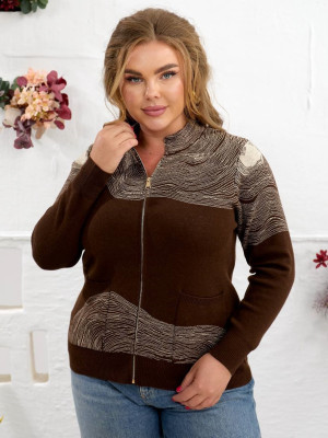 Женская кофта на молнии MAX-A633T650