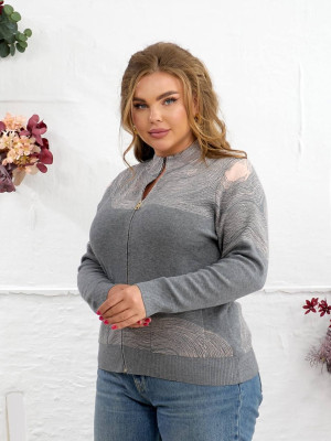 Женская кофта на молнии MAX-A633T650