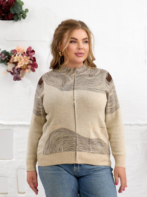 Женская кофта на молнии MAX-A633T650