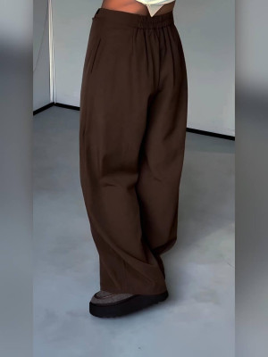 Брюки-султанки с запахом спереди KC-A0519T500