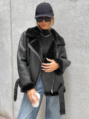 Женская кожаная дубленка GN-A1276T1250