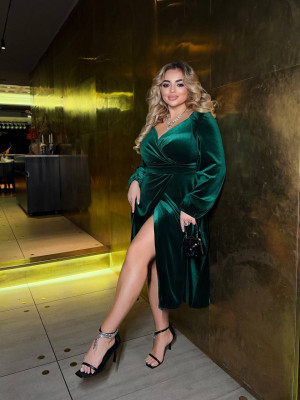 Оксамитова сукня міді MA-N2165T680