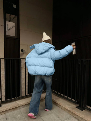 Теплая oversize куртка LUC-A1128T1099