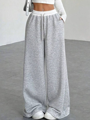 Стильные палаццо с белым поясом DMP-A7229T300