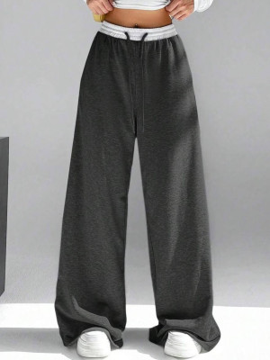 Стильные палаццо с белым поясом DMP-A7229T300