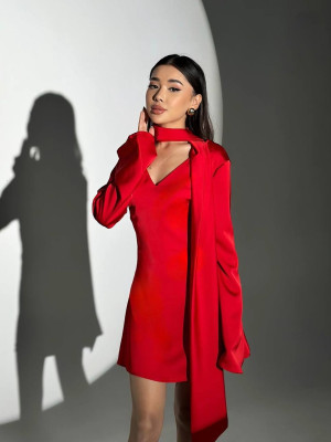 Нарядна шовкова сукня SF-A5678T500