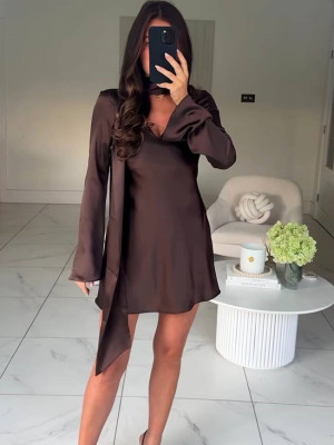 Нарядное шелковое платье SF-A5678T500