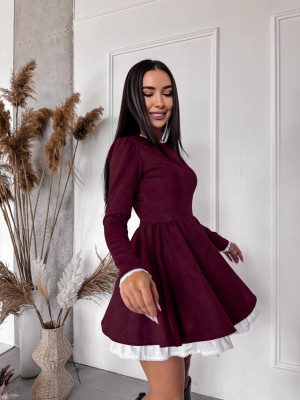 Стильное платье с кружевом VM-A10495T560