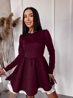 Стильное платье с кружевом VM-A10495T560