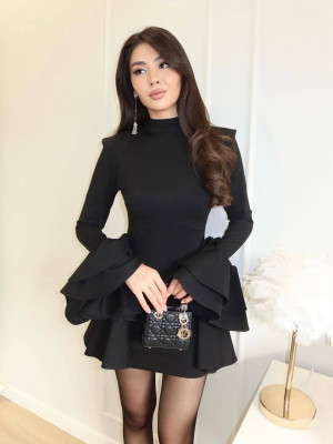 Мини платье с воланами SF-A5692T650