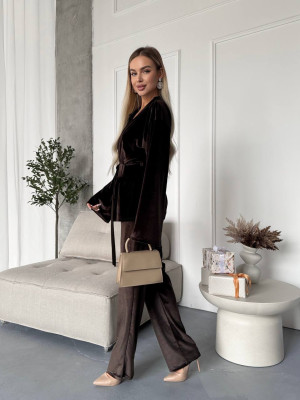 Бархатный костюм ANA-A1703T17