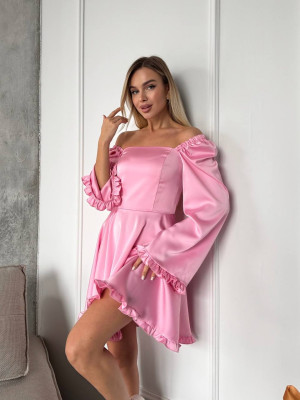 Короткое шелковое платье ANA-A1708T17