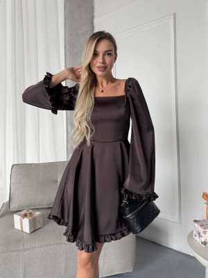 Короткое шелковое платье ANA-A1708T17