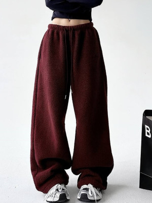 Женские оверсайз штаны из флиса DMP-R1884T320