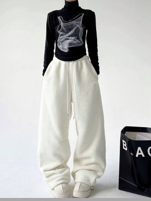 Женские оверсайз штаны из флиса DMP-R1884T320