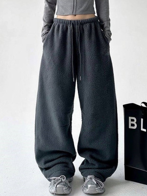 Женские оверсайз штаны из флиса DMP-R1884T320