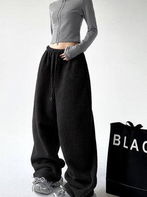 Женские оверсайз штаны из флиса DMP-R1884T320