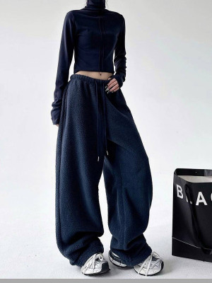 Женские оверсайз штаны из флиса DMP-R1884T320