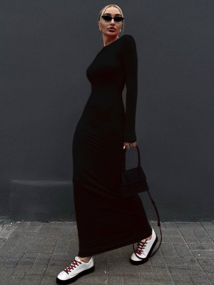 Базовое однотонное платье DMP-R1454T300